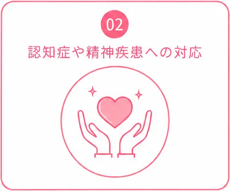 認知症や精神疾患への対応